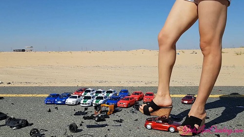 Anastasija 52 - Toy Cars under Wheels & Heels Part 2/2